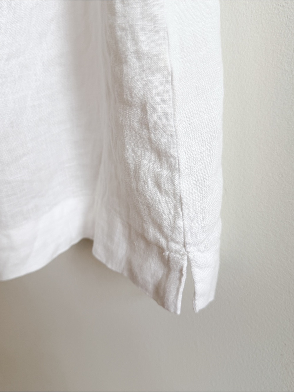 New! ALEX MILL • Sydney Linen Top in White - Picture 9 of 13